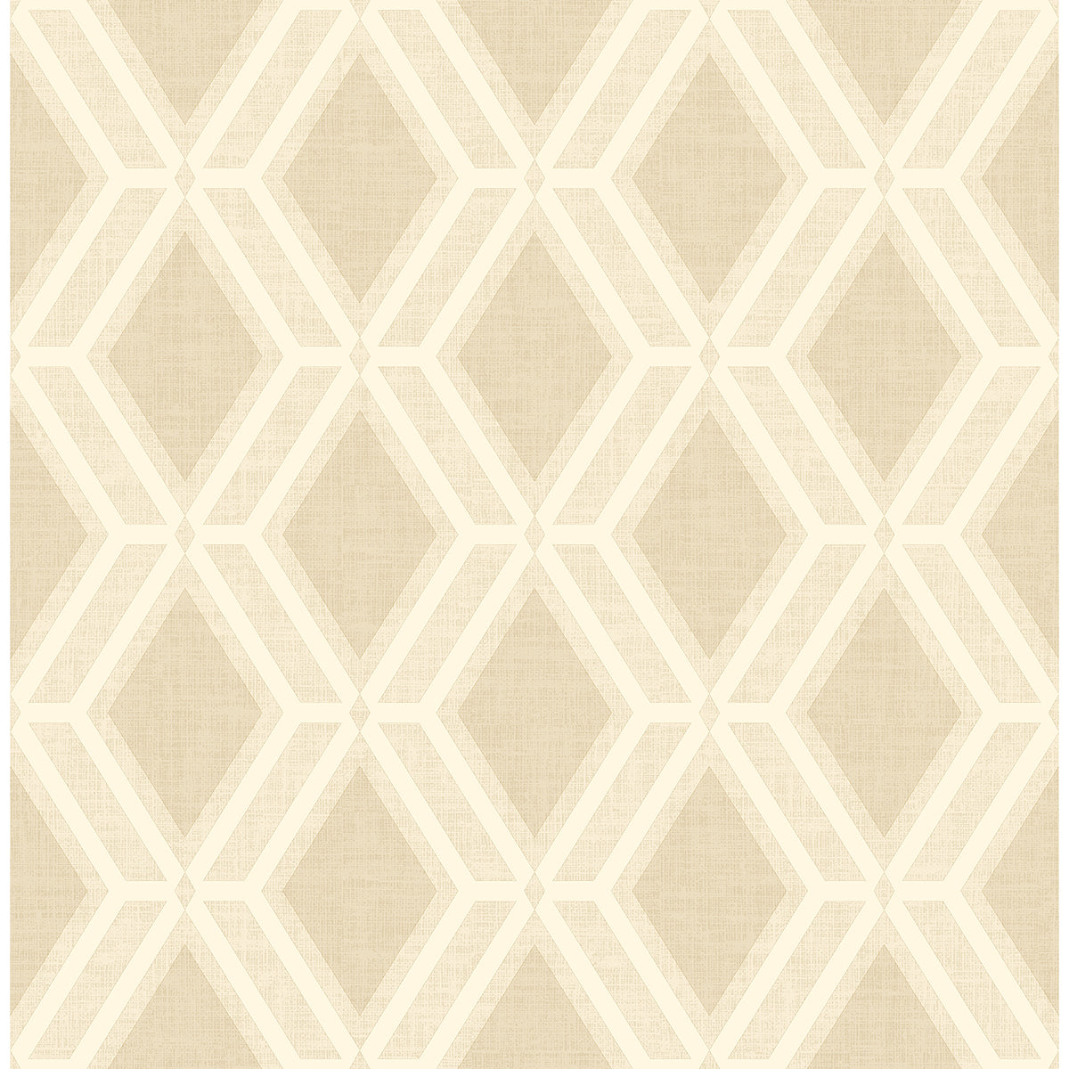 Mersenne Beige Geometric Wallpaper  | Brewster Wallcovering
