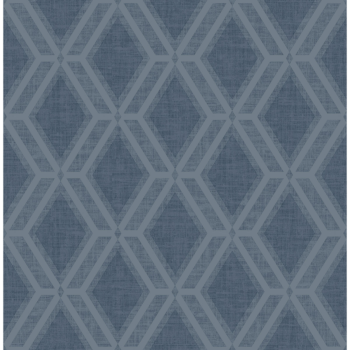 Mersenne Indigo Geometric Wallpaper  | Brewster Wallcovering - The WorkRm