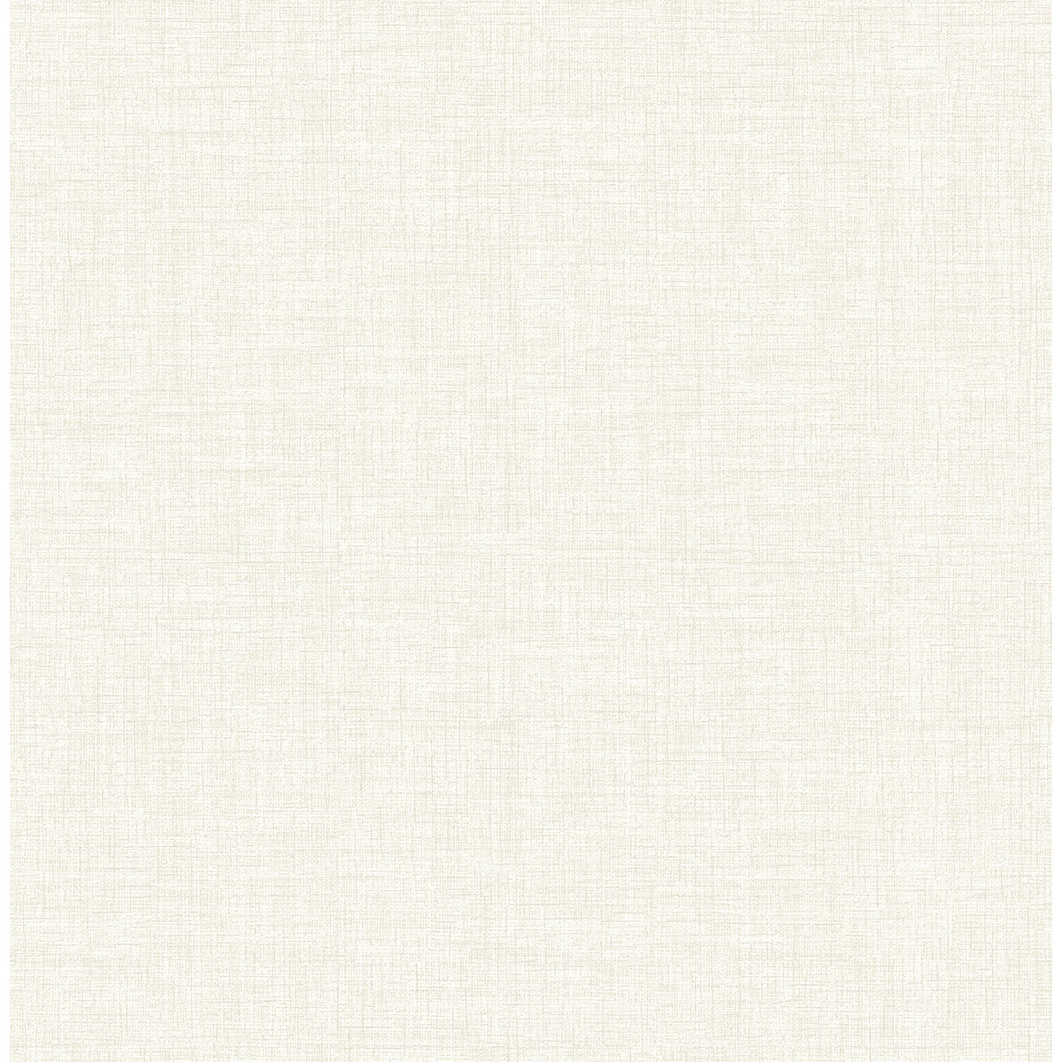 Wallis Off-White Faux Linen Wallpaper - Brewster Wallcovering