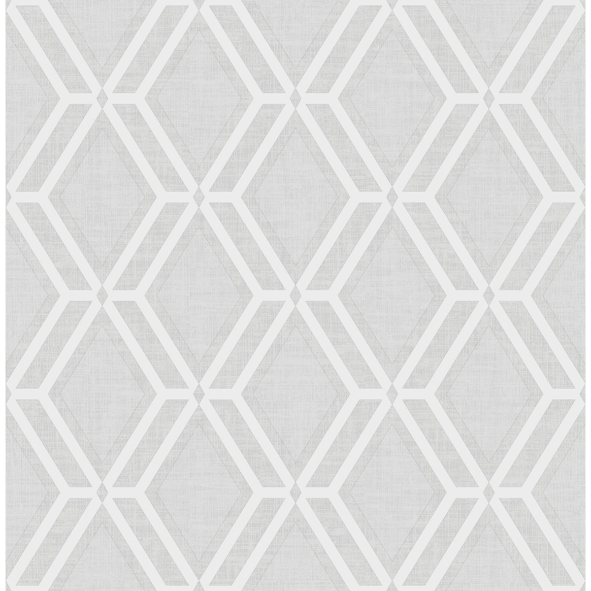 Mersenne Grey Geometric Wallpaper - Brewster Wallcovering