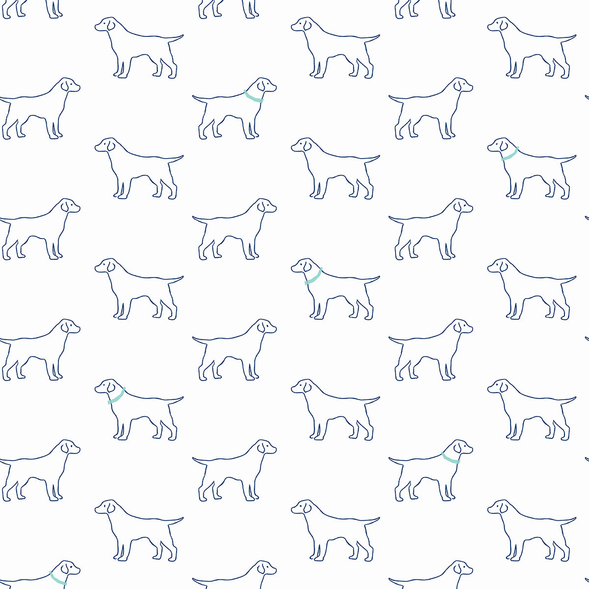 Picture of Yoop Off-White Dog Wallpaper