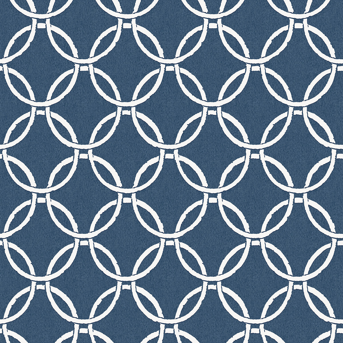 Picture of Quelala Navy Ring Ogee Wallpaper