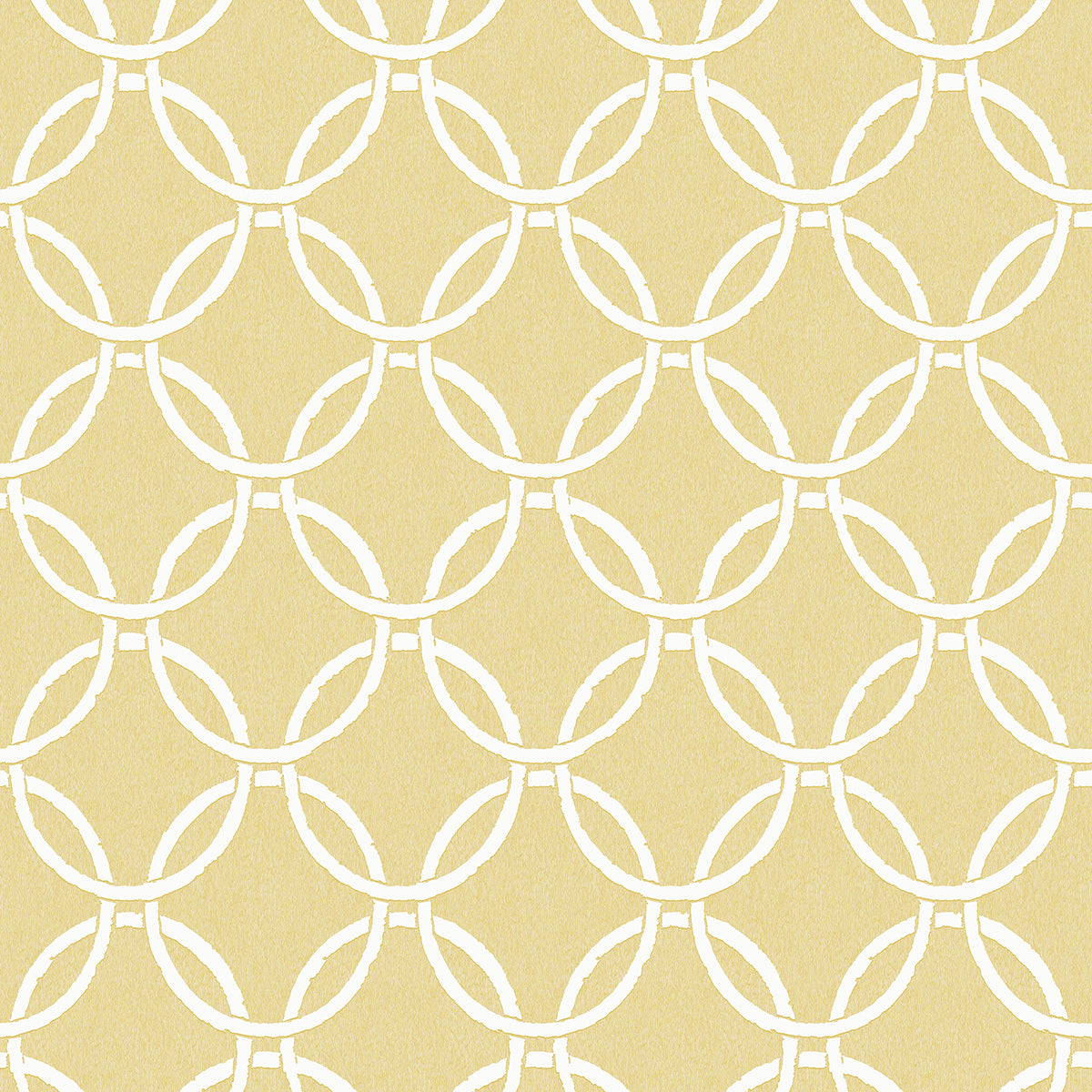 Picture of Quelala Yellow Ring Ogee Wallpaper