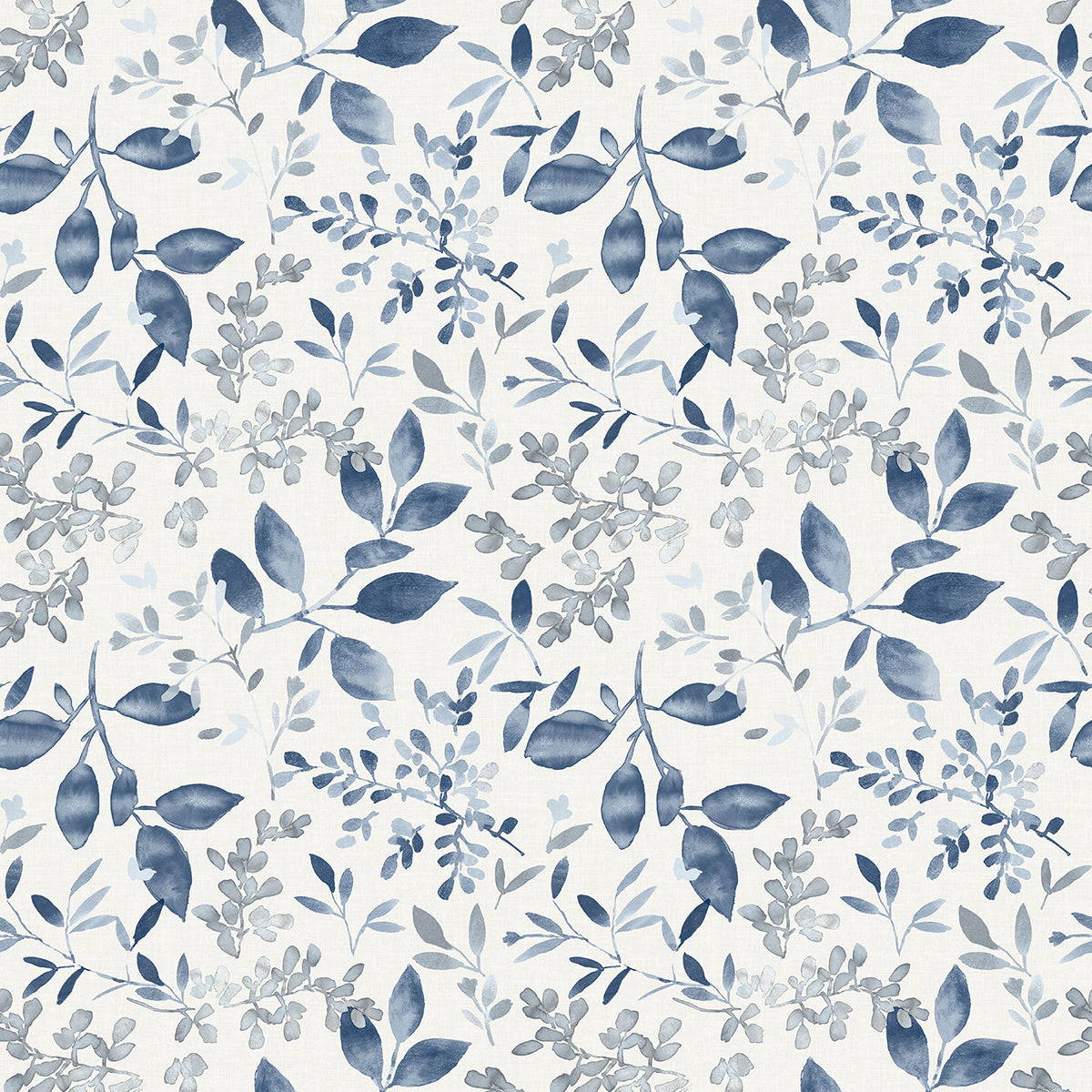 Brewster Wallcovering-Tinker Navy Woodland Botanical Wallpaper