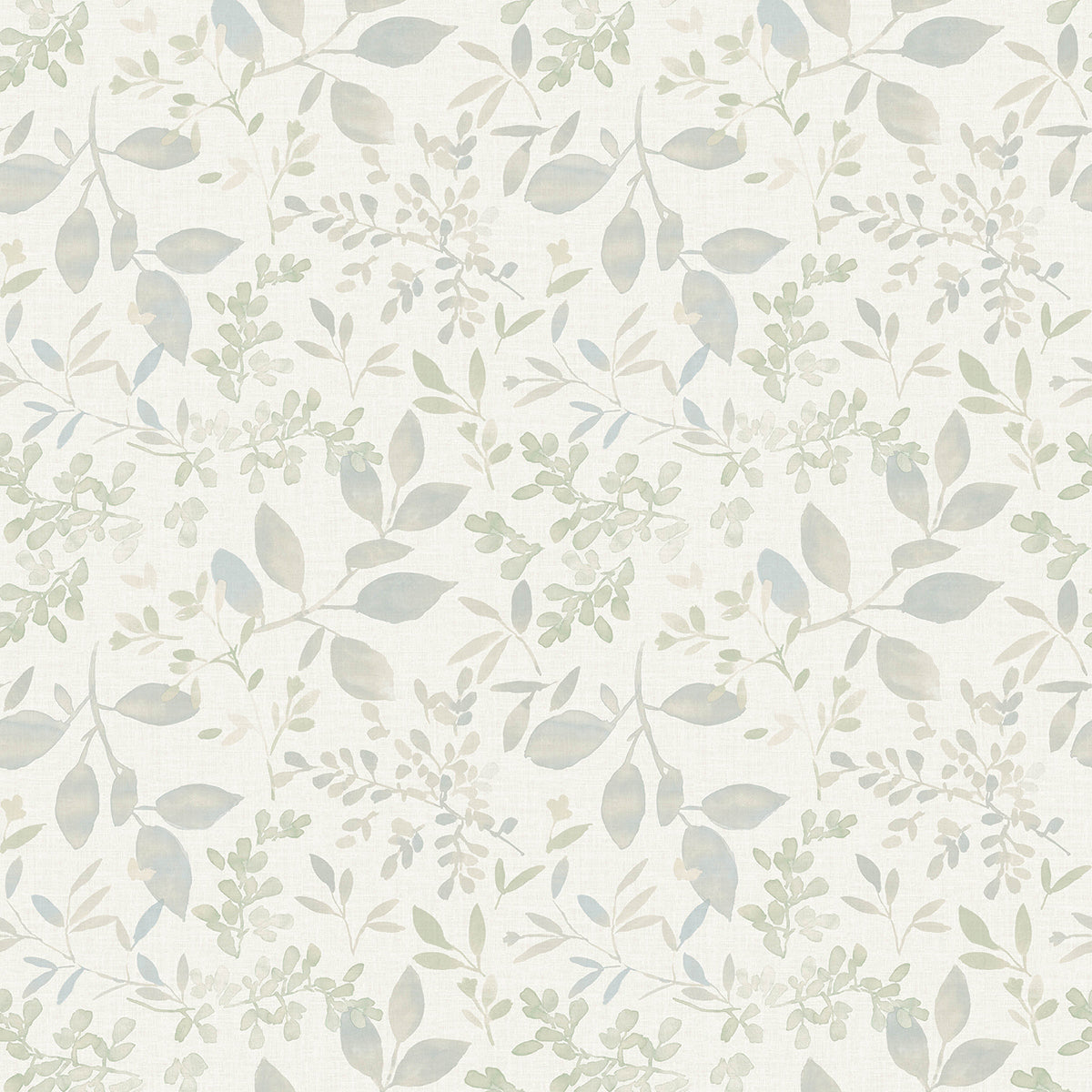 Brewster Wallcovering-Tinker Teal Woodland Botanical Wallpaper