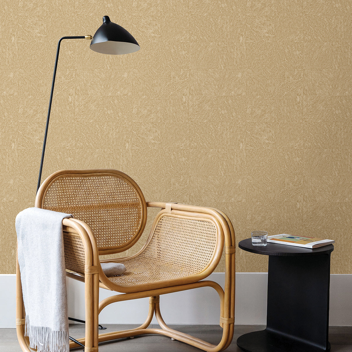 Flannery Light Brown Animal Hide Wallpaper  | Brewster Wallcovering - The WorkRm