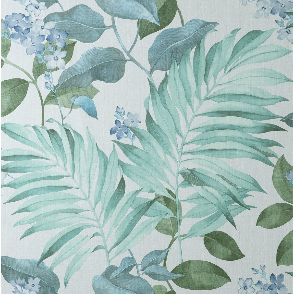 Brewster Wallcovering-Eden Grey Tropical Wallpaper