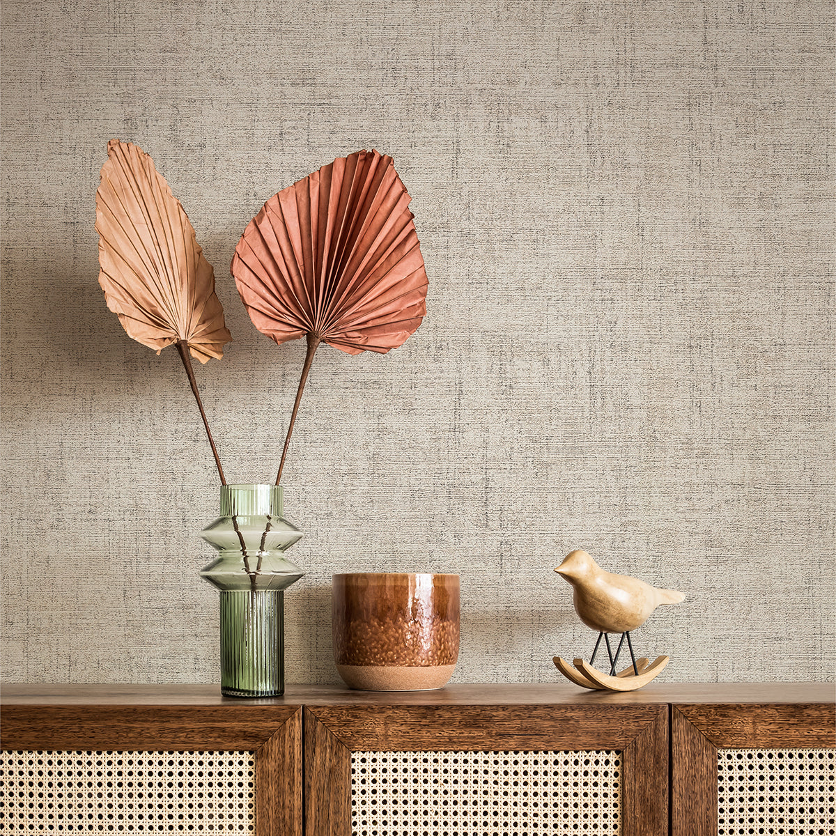 Yurimi Grey Distressed Wallpaper - The WorkRm