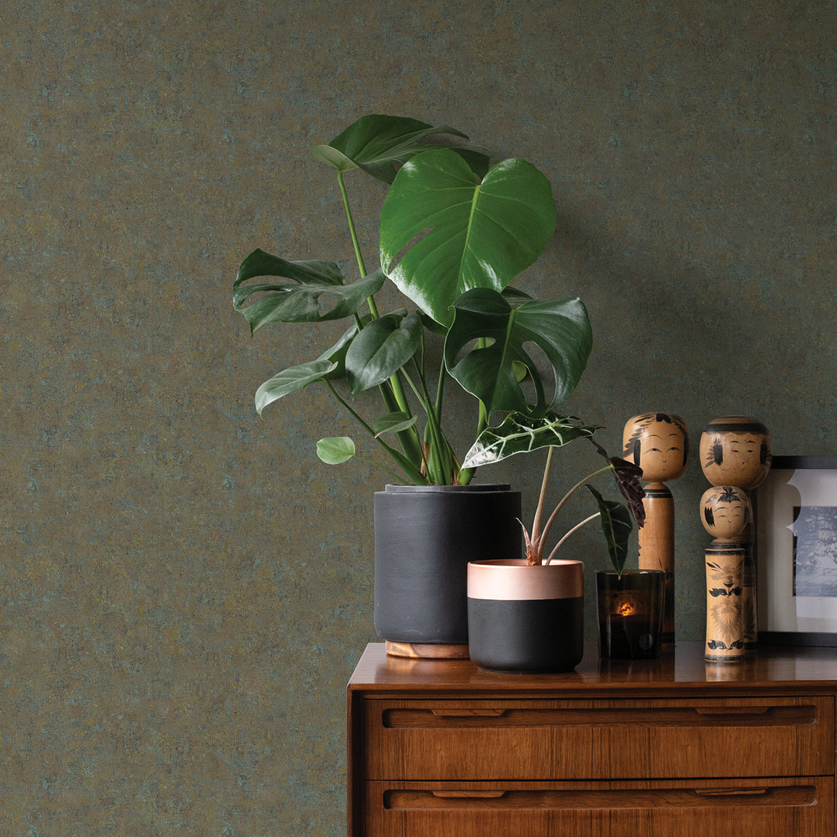 Ryu Multicolor Cement Texture Wallpaper  | Brewster Wallcovering