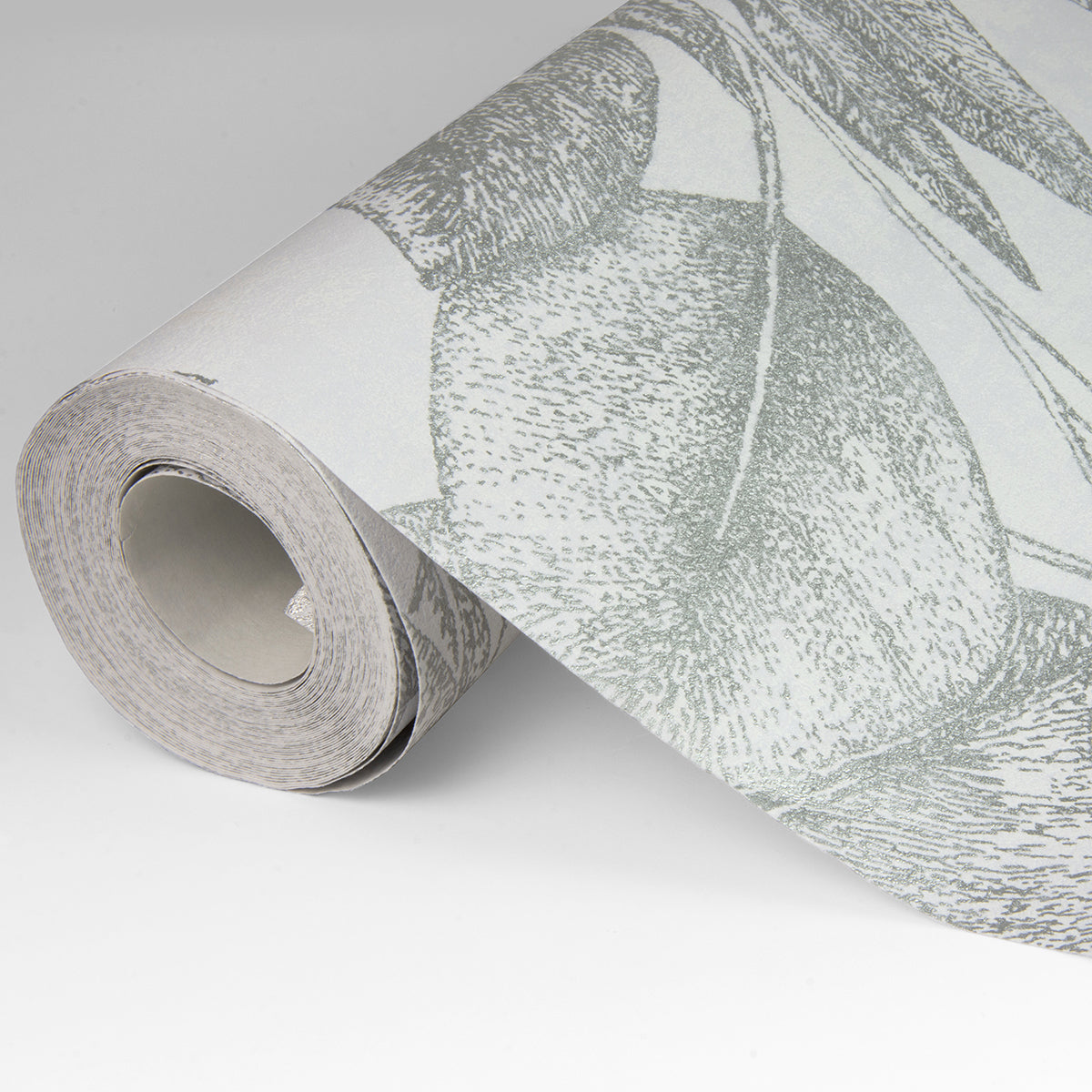 Suki Silver Leaves Wallpaper  | Brewster Wallcovering - The WorkRm