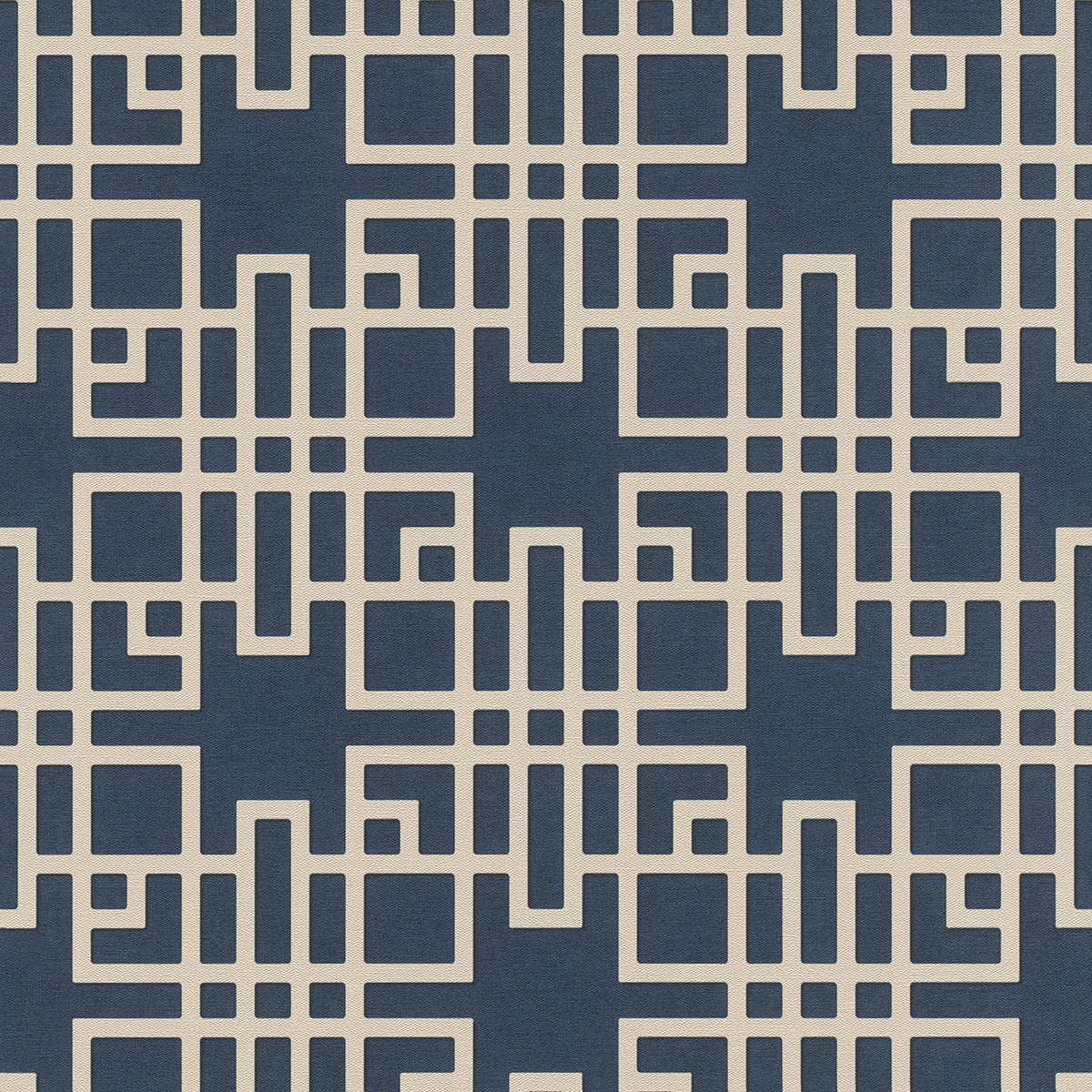 Picture of Mana Navy Trellis Wallpaper