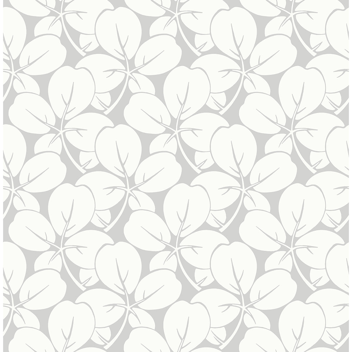 Picture of Robert Light Grey Clover Wallpaper