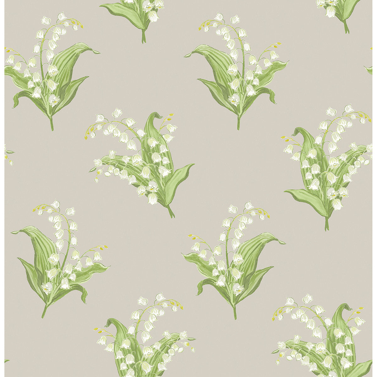 Picture of Farmington Stone Lily of the Valley Wallpaper By Erin Gates