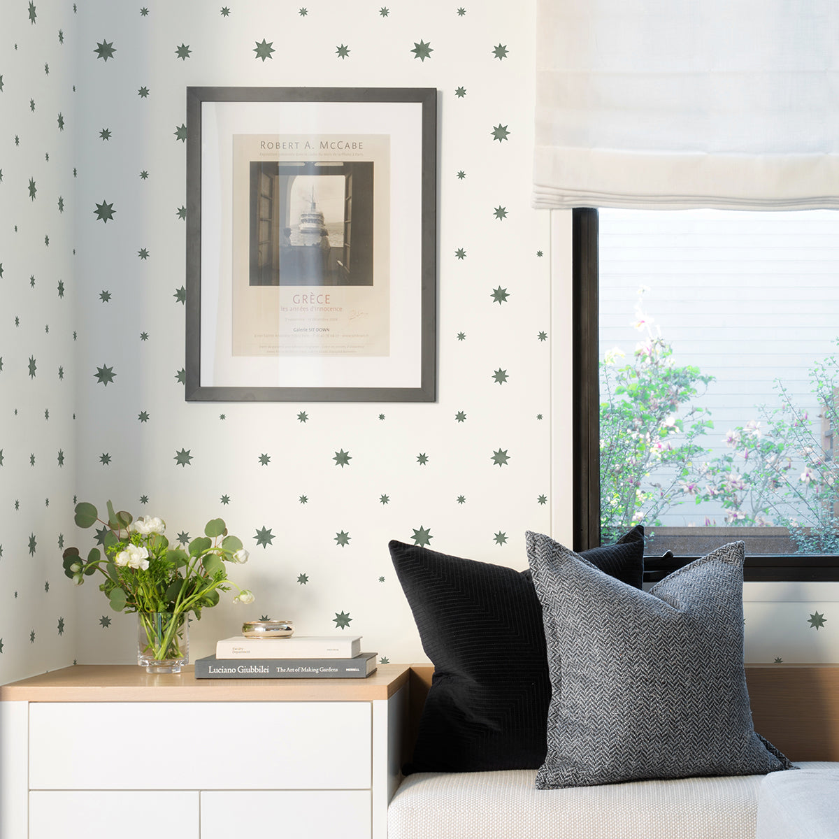 Henry Green Starburst Wallpaper By Erin Gates - Brewster Wallcovering