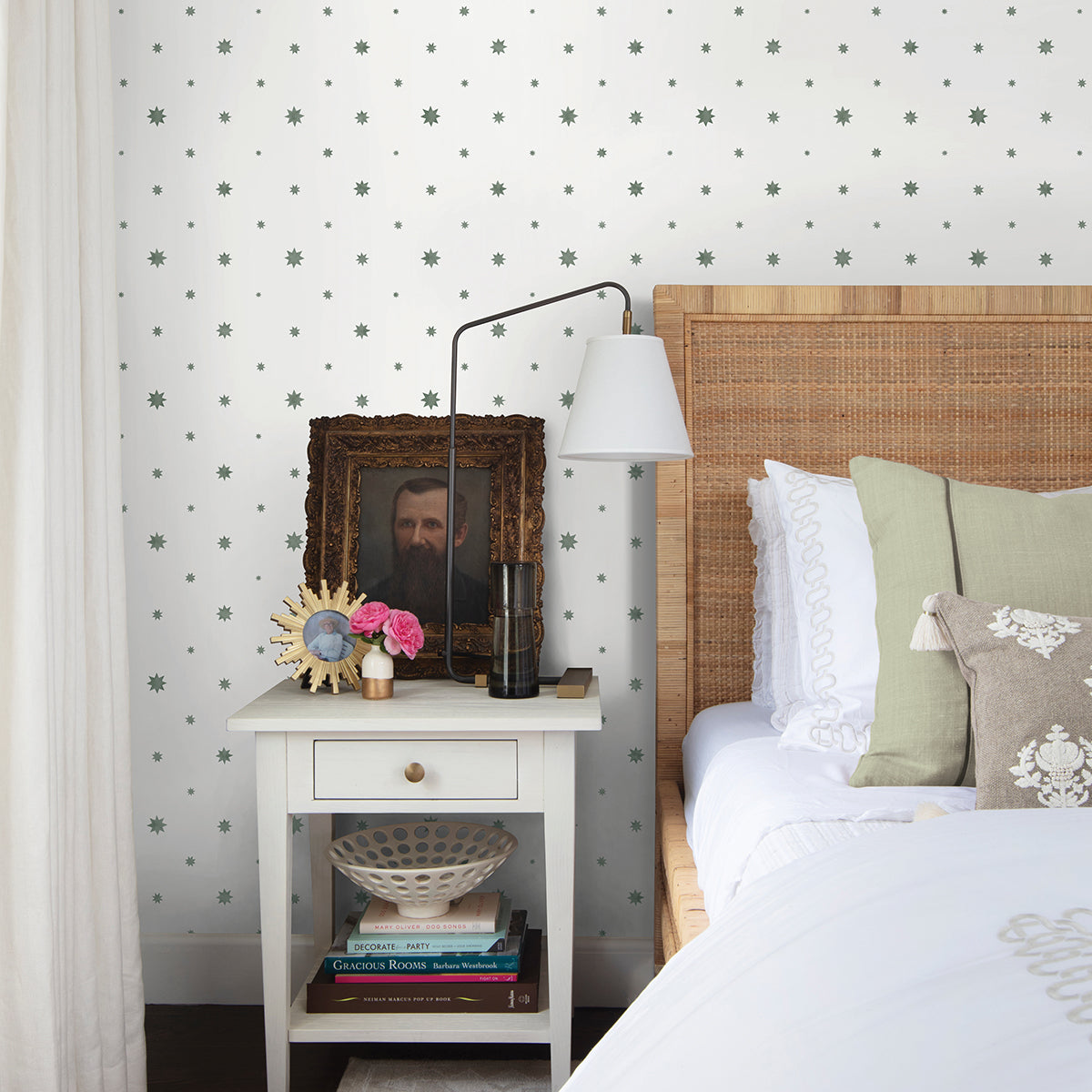 Henry Green Starburst Wallpaper By Erin Gates - Brewster Wallcovering