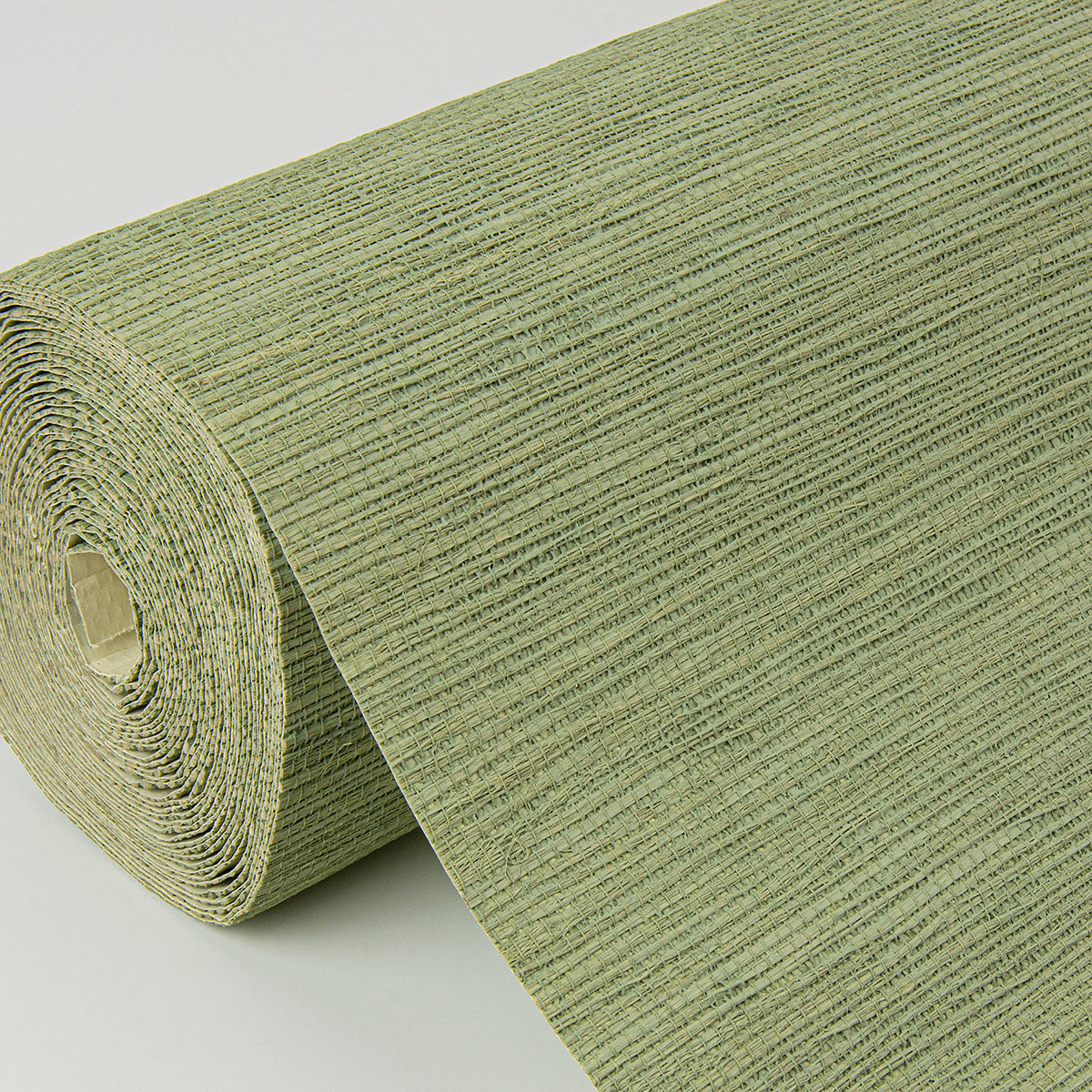 Kira Sage Hemp Grasscloth Wallpaper - Brewster Wallcovering