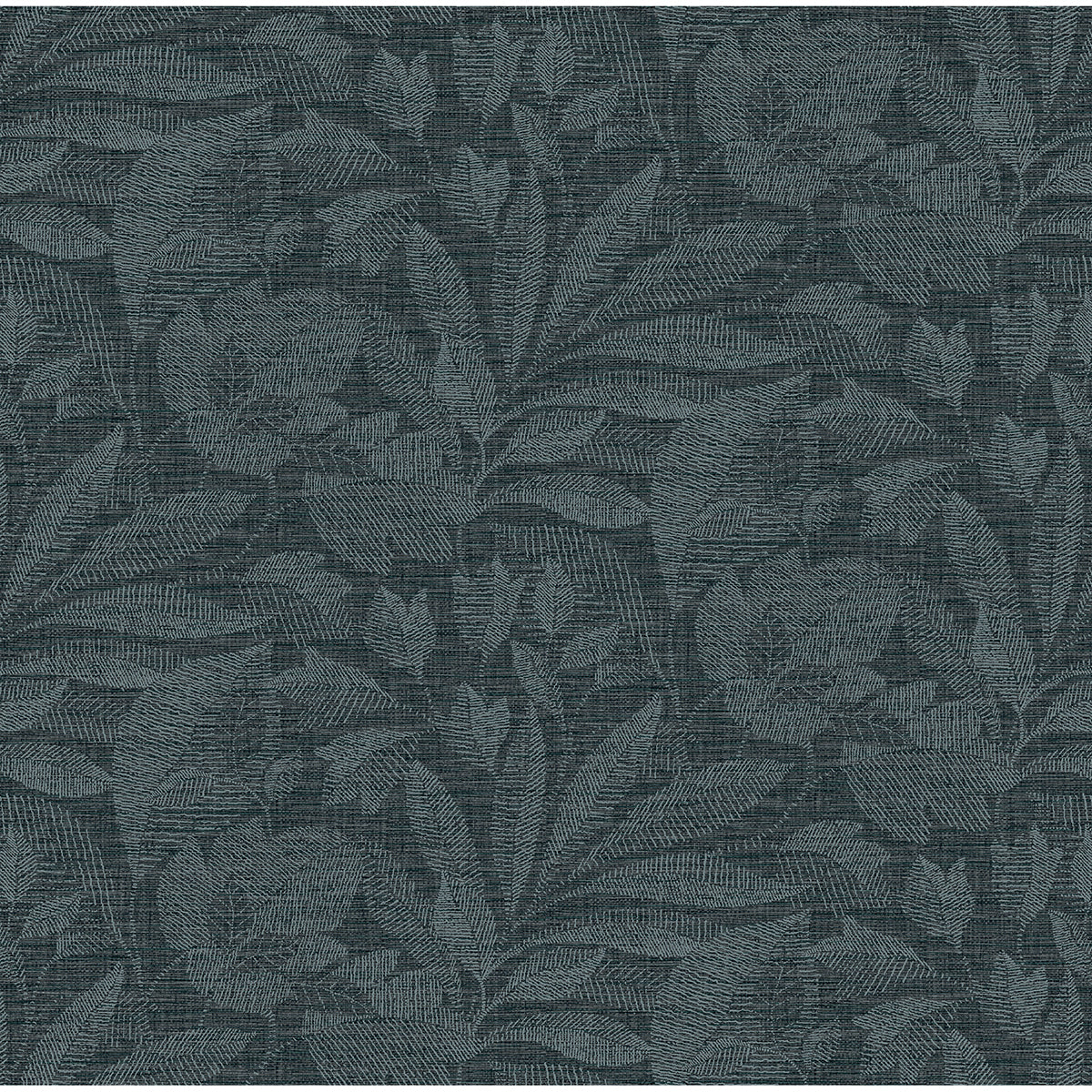 Picture of Lei Navy Leaf Wallpaper