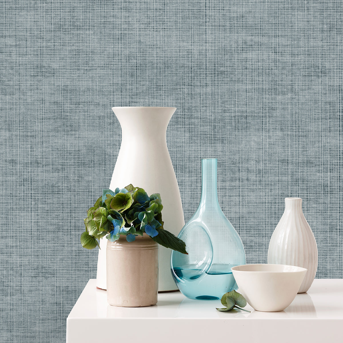 Yawen Blue String Wallpaper  | Brewster Wallcovering - The WorkRm