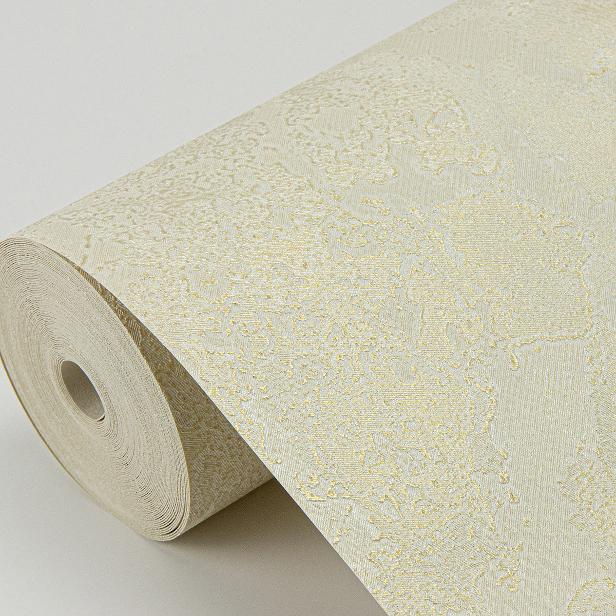 Francesca Champagne Texture Wallpaper - Brewster Wallcovering