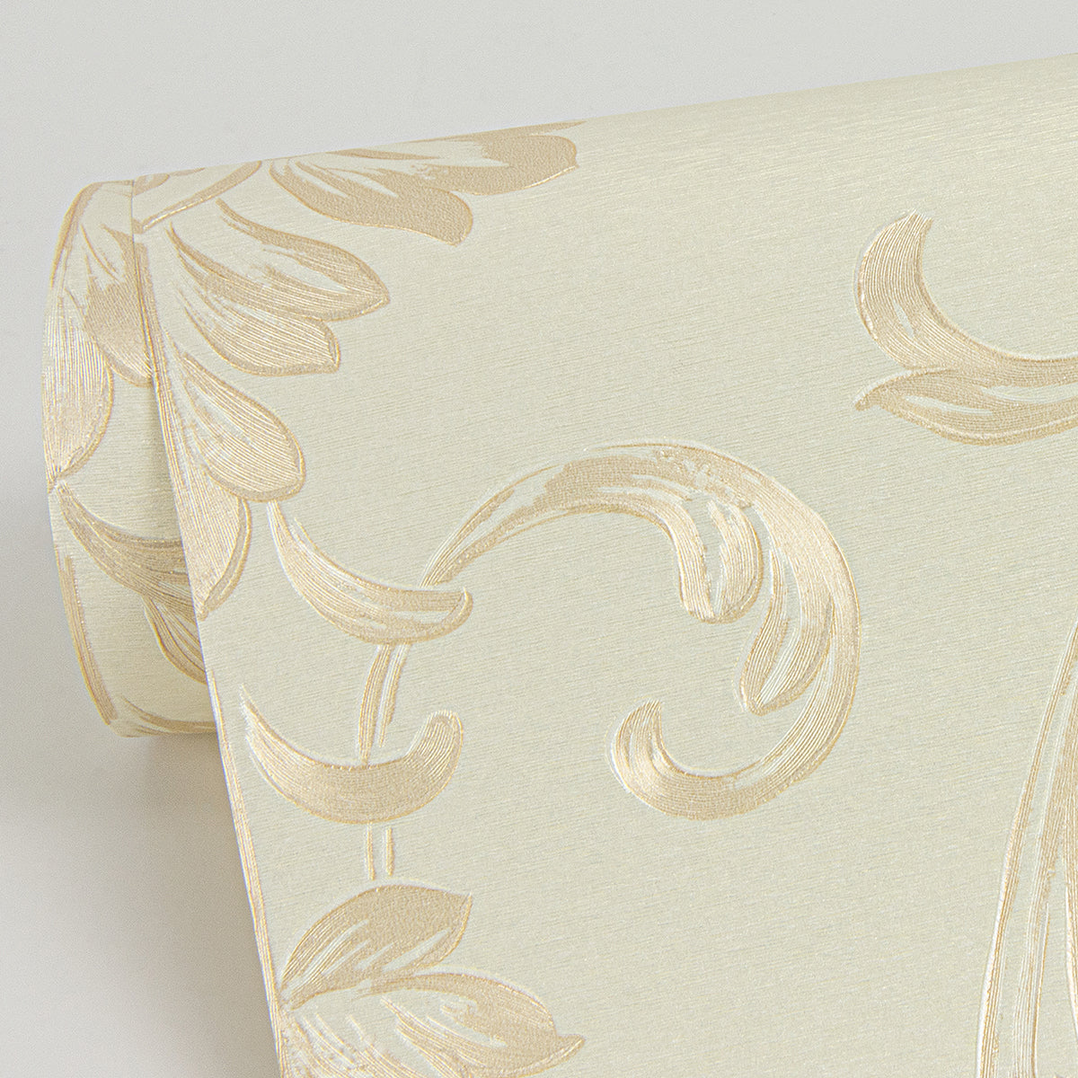 Antonella Gold Scroll Wallpaper  | Brewster Wallcovering - The WorkRm