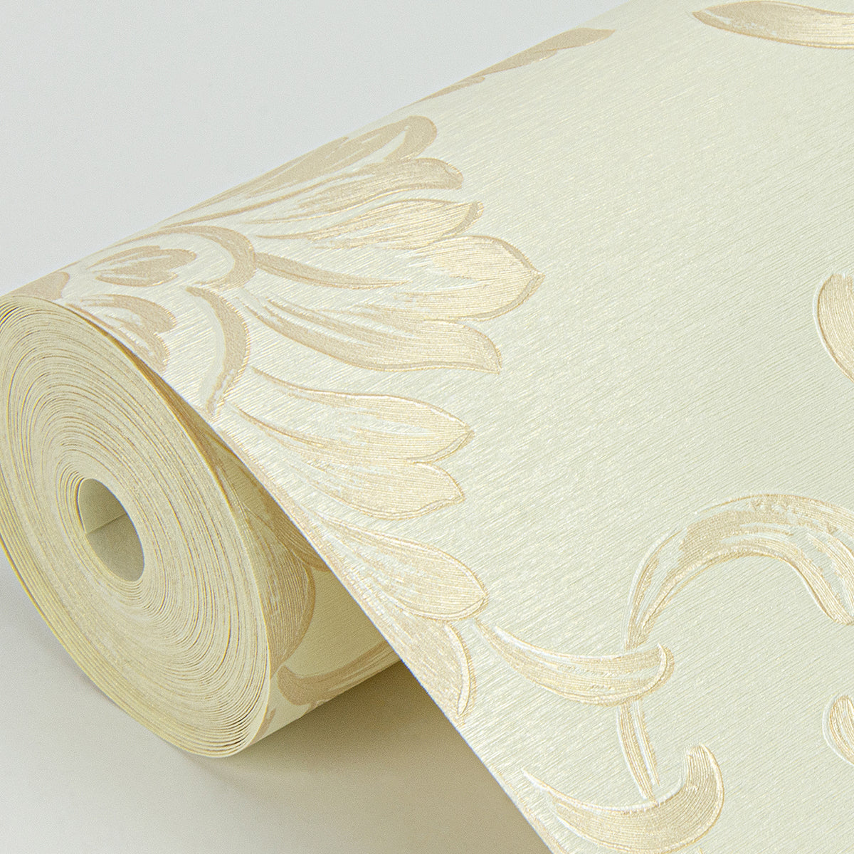 Antonella Gold Scroll Wallpaper  | Brewster Wallcovering - The WorkRm