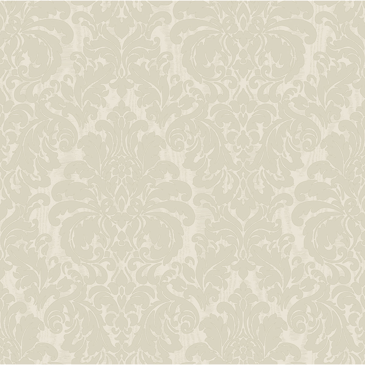 Picture of Betina White Damask Wallpaper