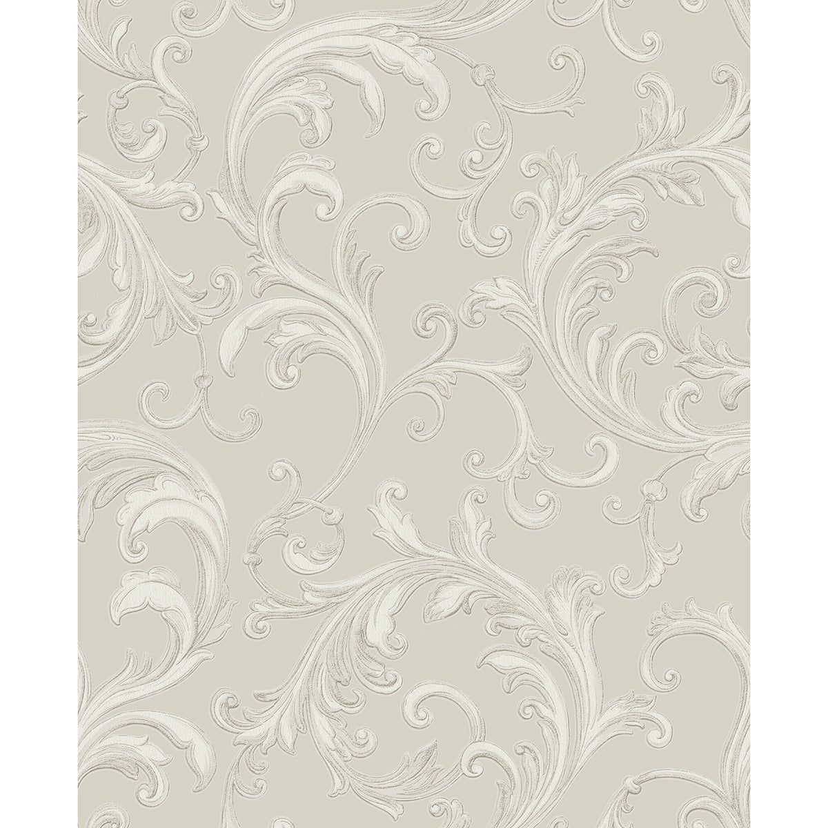 Picture of Noemi Silver Acanthus Wallpaper