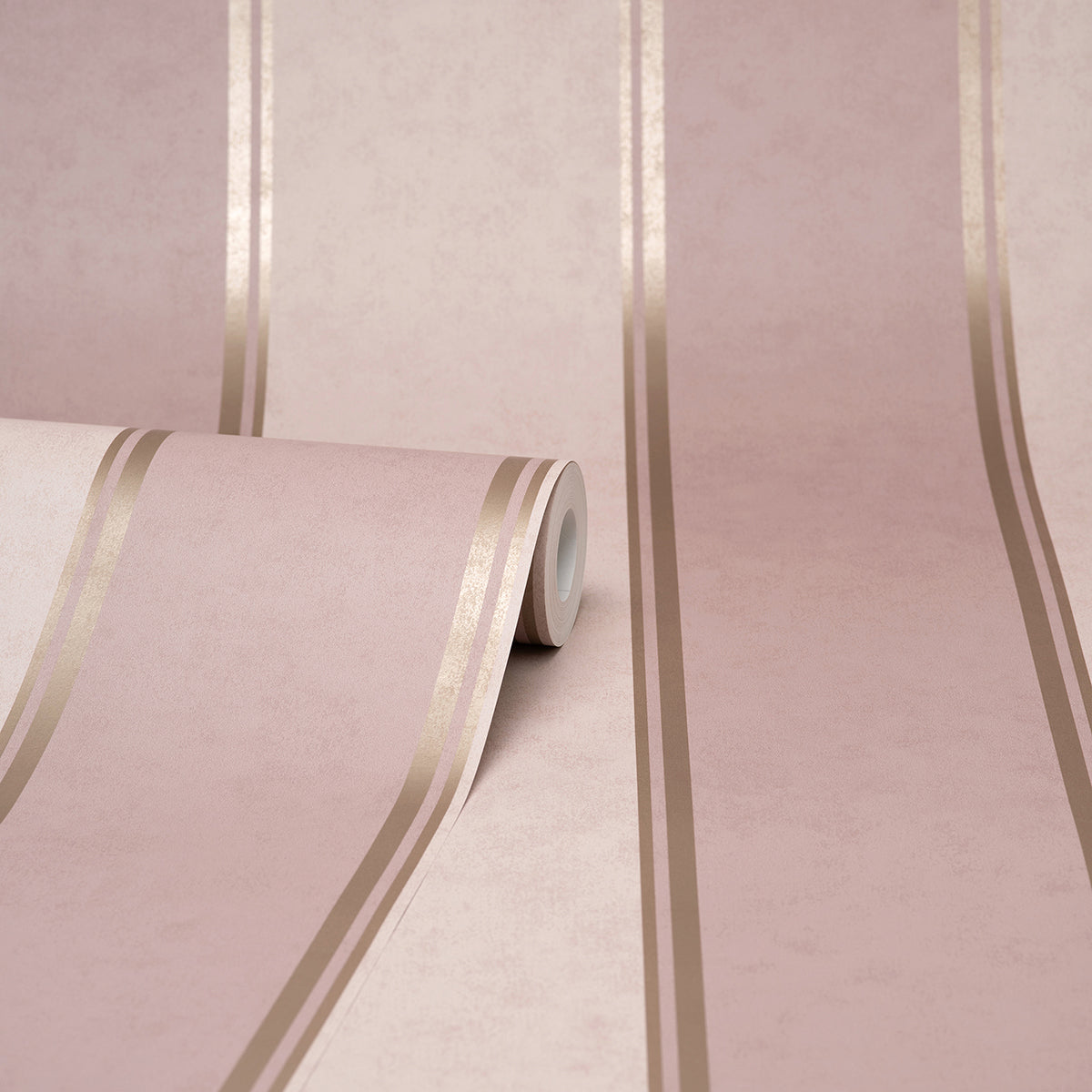 Rydia Pink Stripe Wallpaper  | Brewster Wallcovering