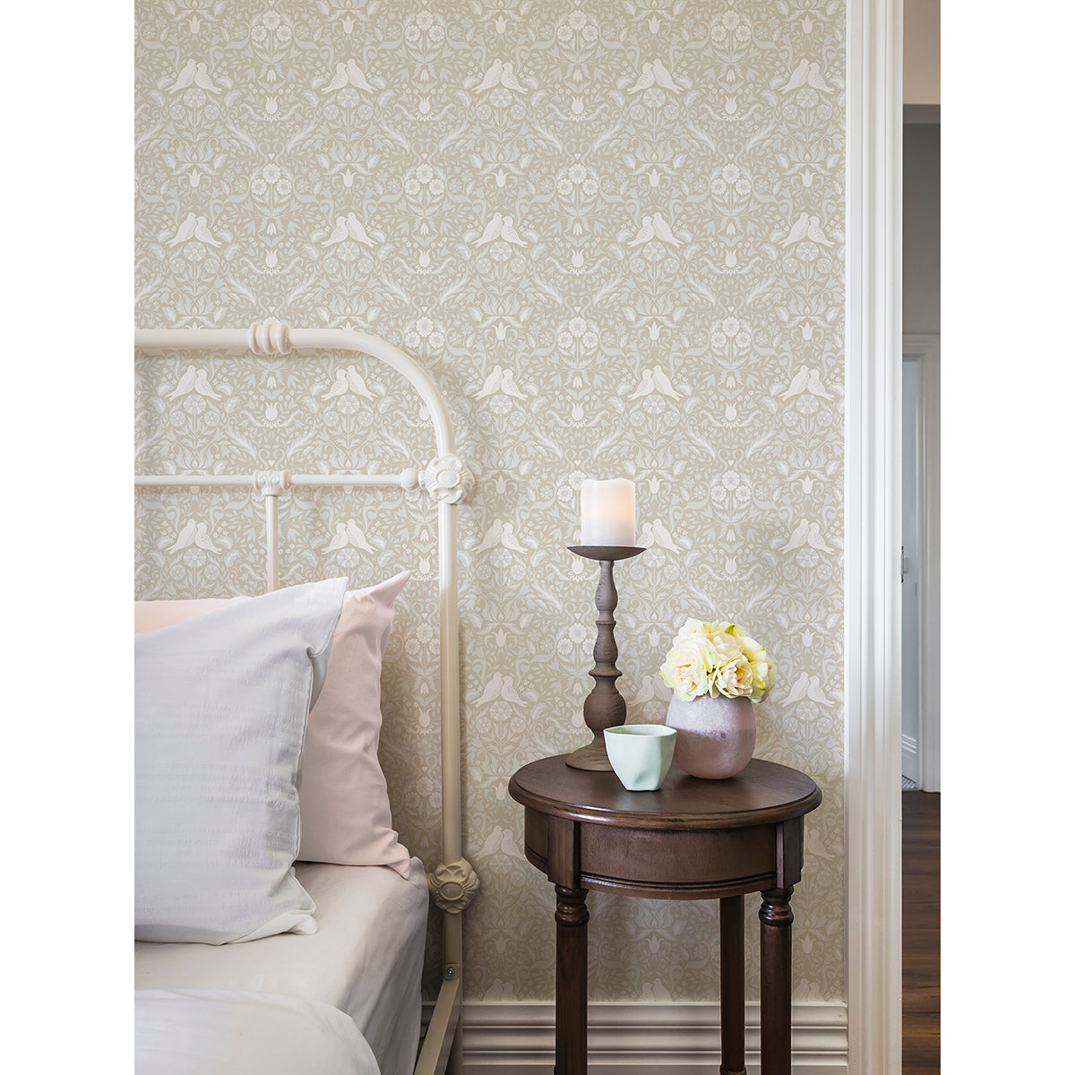 Niki Beige Country Kitsch Wallpaper  | Brewster Wallcovering - The WorkRm