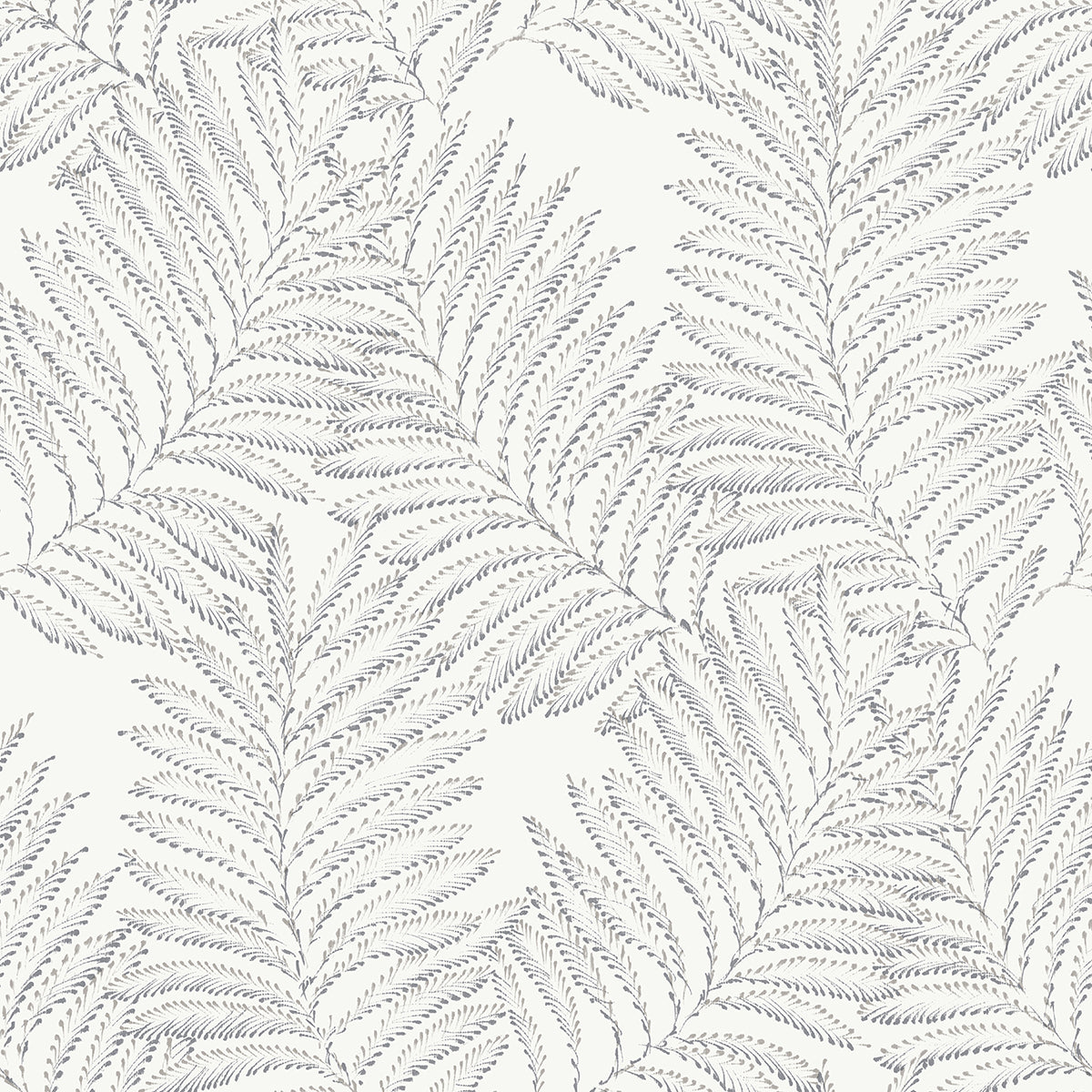 Picture of Finnley Grey Inked Fern Wallpaper