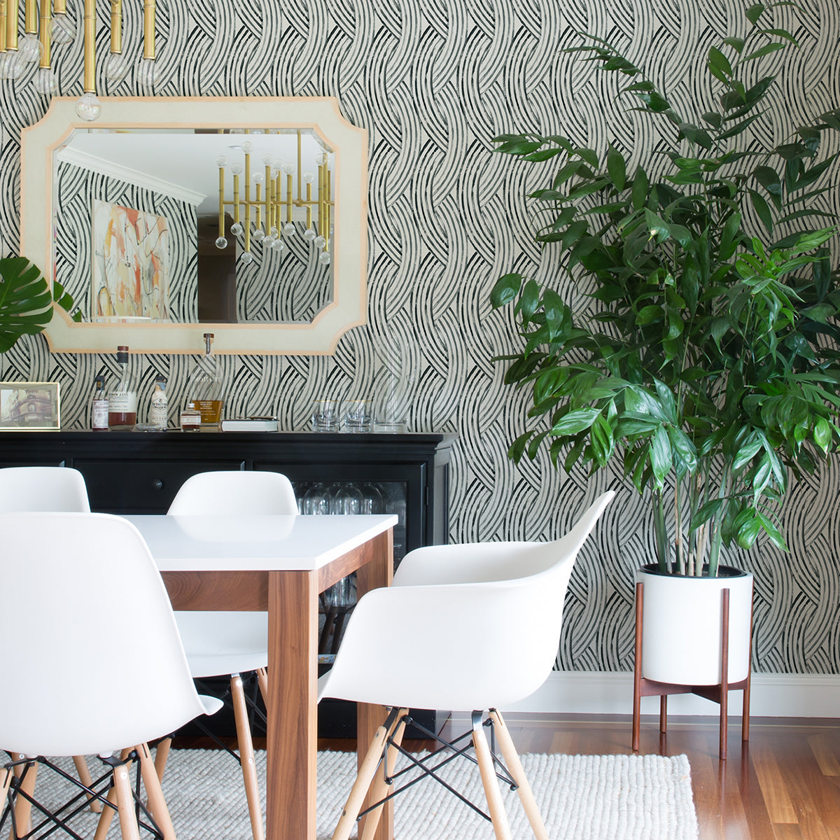 Charcoal Meraki Peel and Stick Wallpaper - Brewster Wallcovering