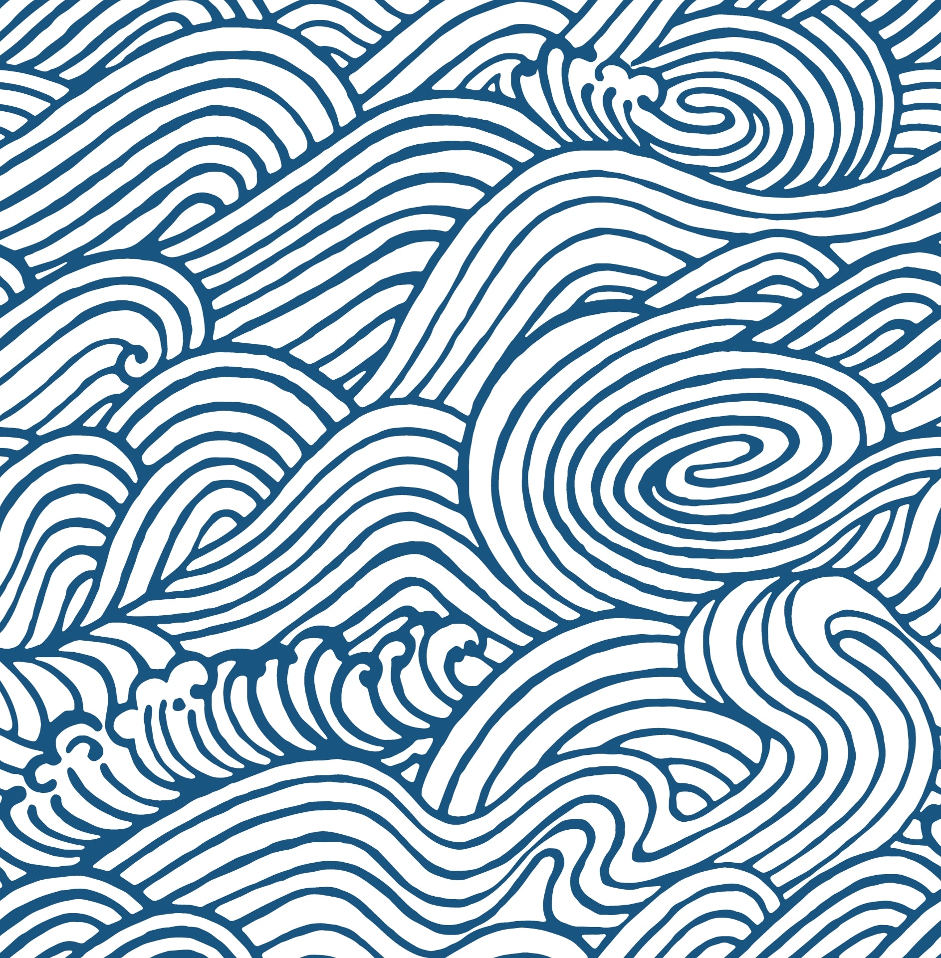 Picture of Mare Navy Wave Wallpaper