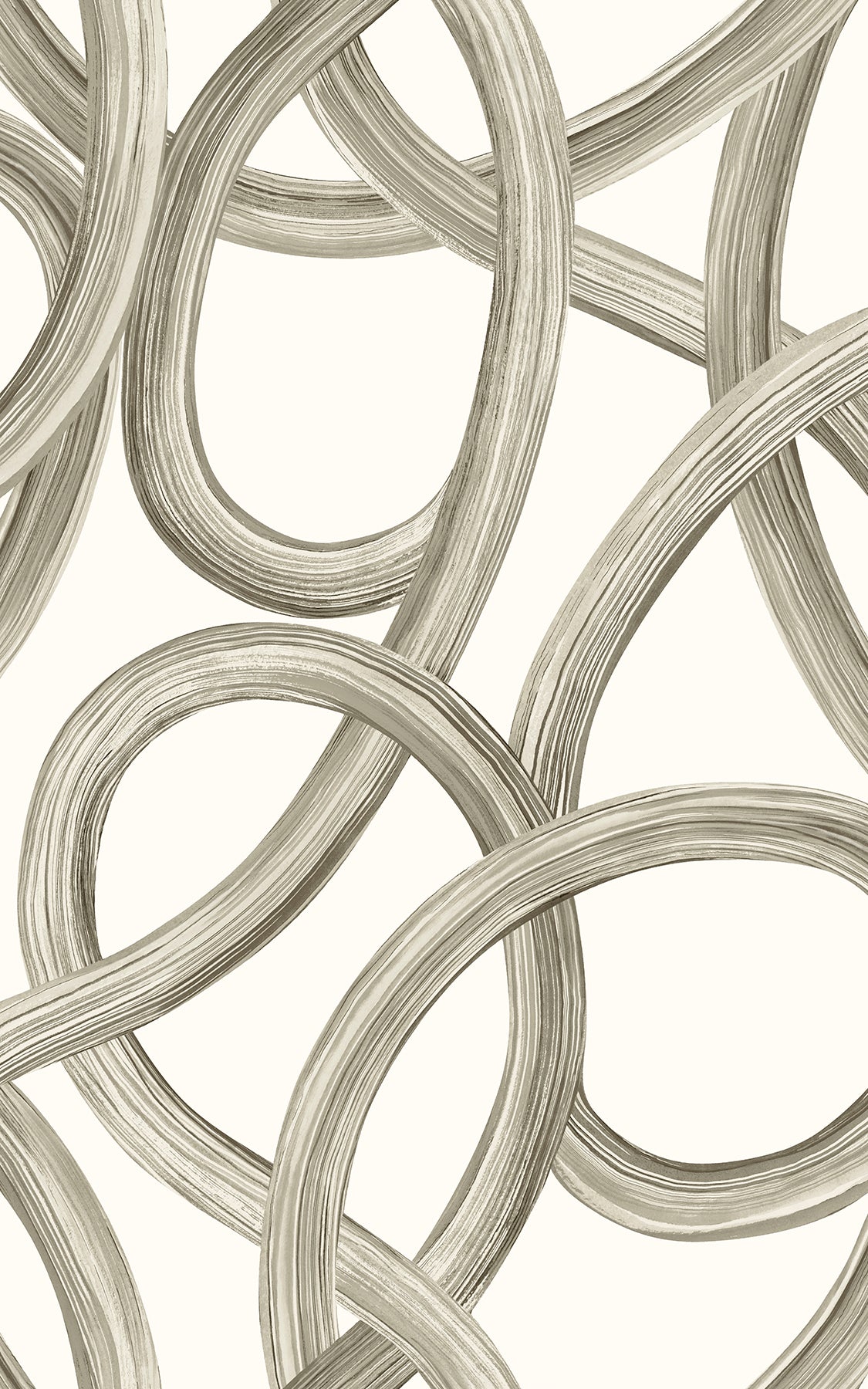 Picture of Calix White Twisted Geo Wallpaper