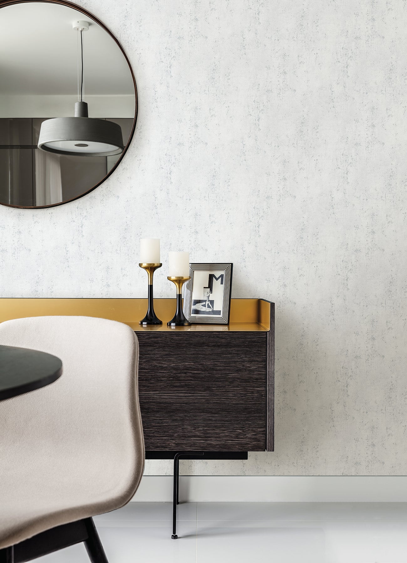 Miller Off-White Cork Wallpaper - Brewster Wallcovering