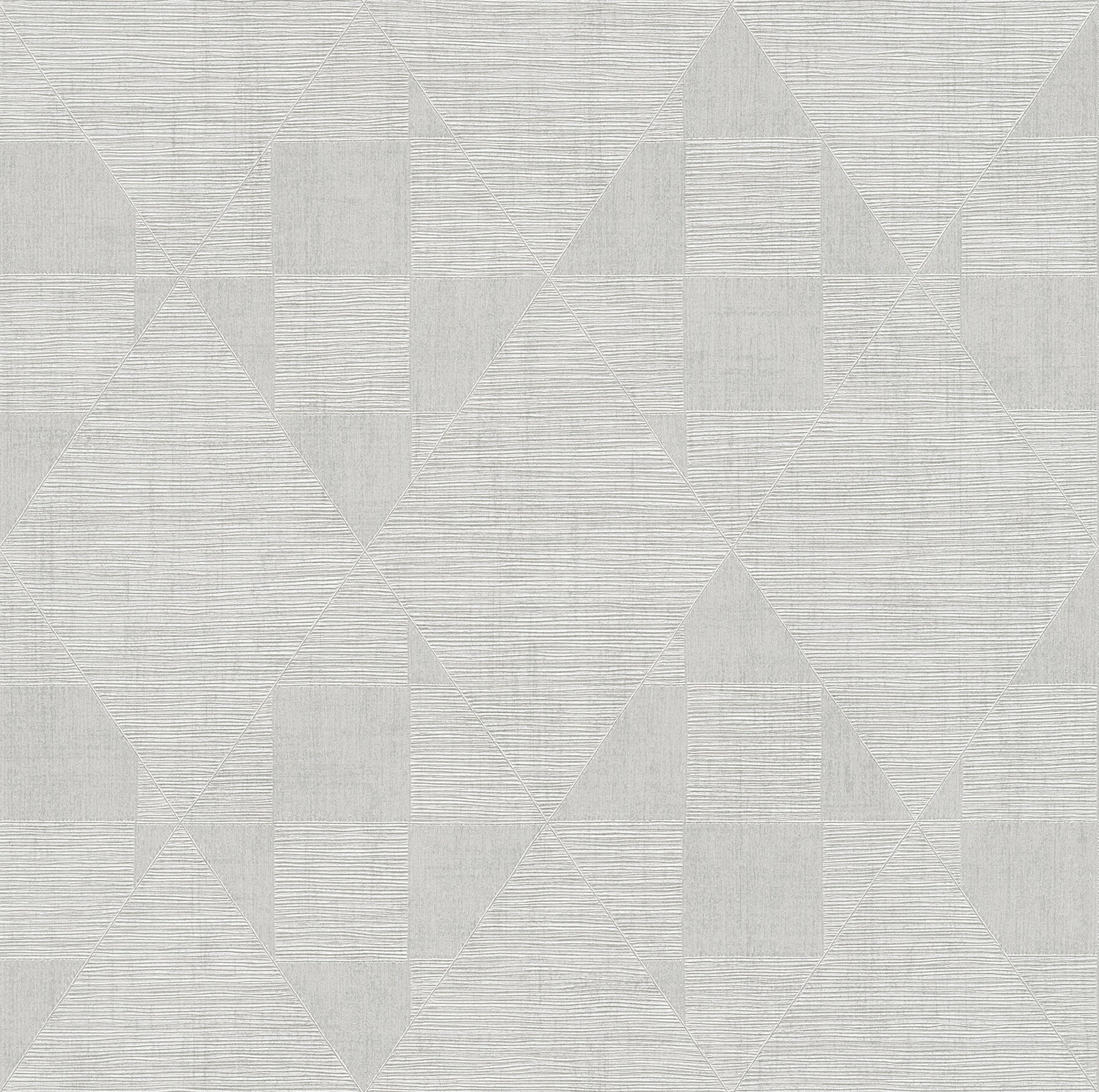 Brewster Wallcovering-Wegener Silver Geometric Wallpaper