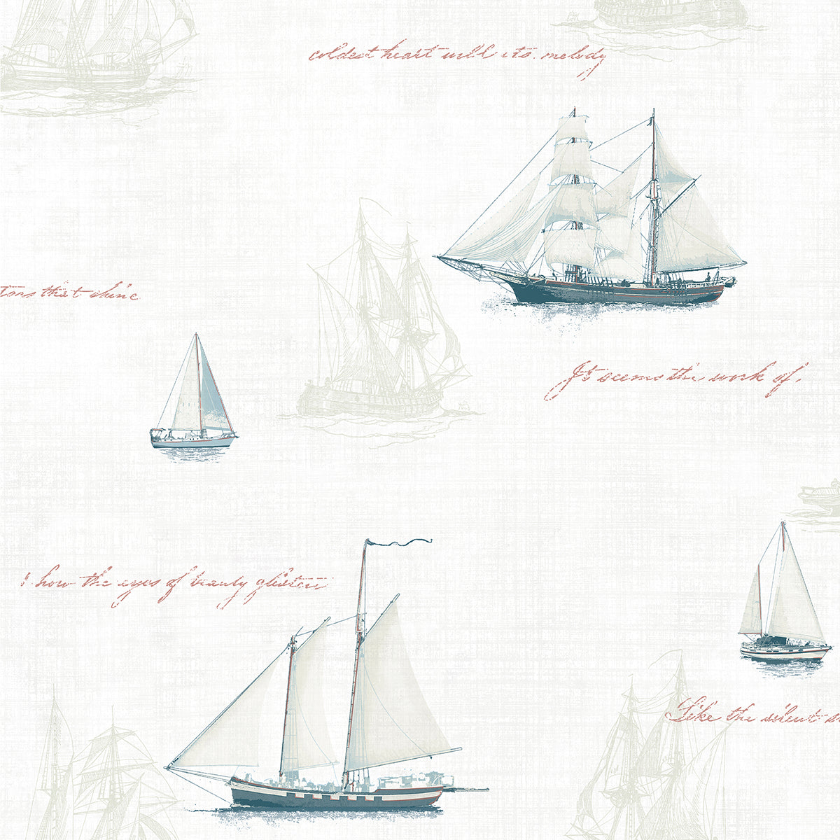 Picture of Andrew White Sailboat Wallpaper