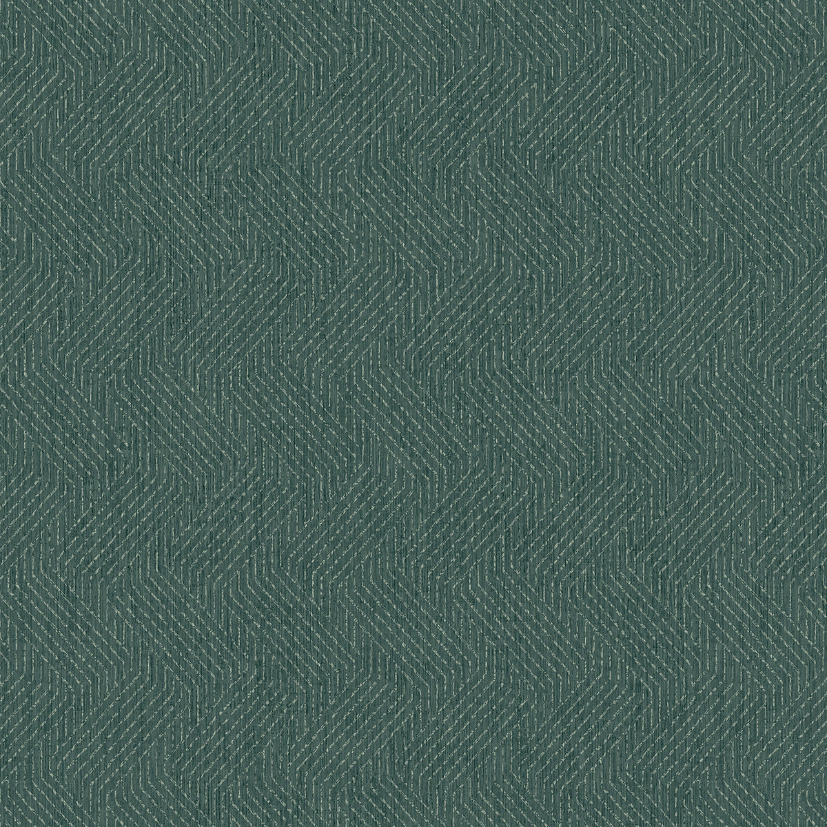 Brewster Wallcovering-Elbert Teal Zig Zag Wallpaper