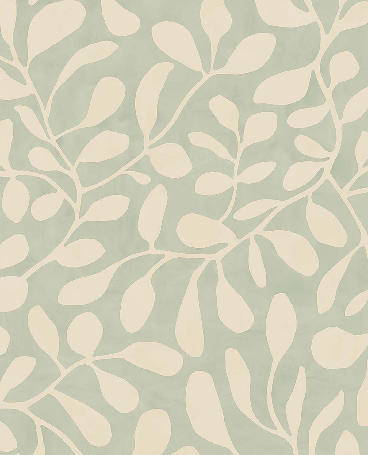 Brewster Wallcovering-Fiona Light Blue Leafy Vines Wallpaper