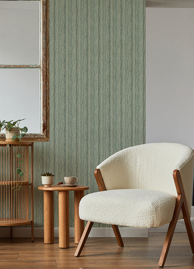 Hilton Green Marbled Paper Wallpaper - Brewster Wallcovering