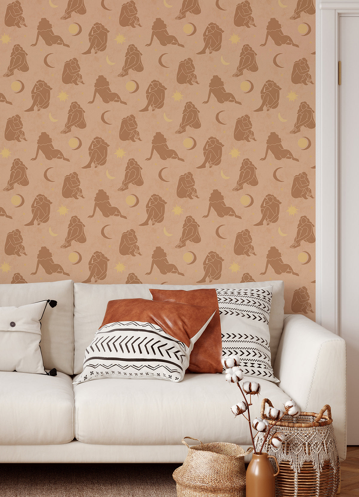 Blush Nudes Novelty Peel and Stick Wallpaper  | Brewster Wallcovering - The WorkRm