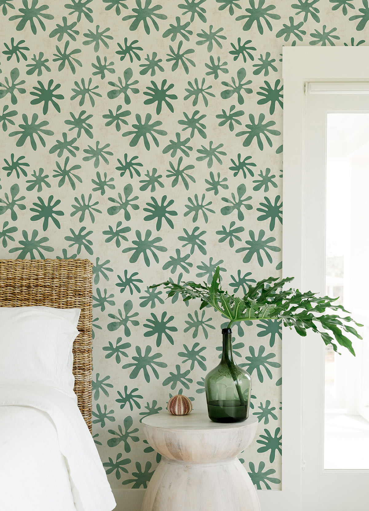 Green Field of Flowers Peel and Stick Wallpaper  | Brewster Wallcovering - The WorkRm