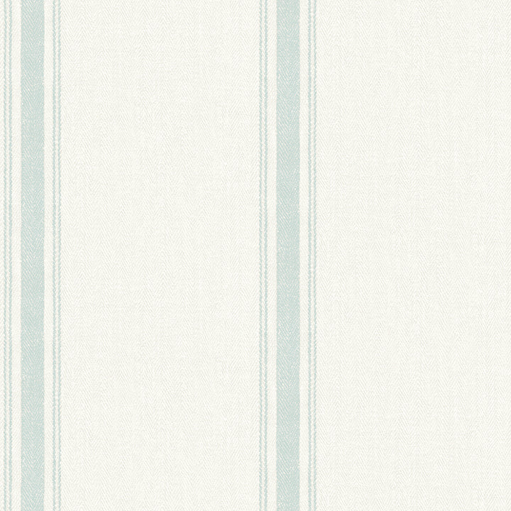 Picture of Linette Seafoam Fabric Stripe Wallpaper