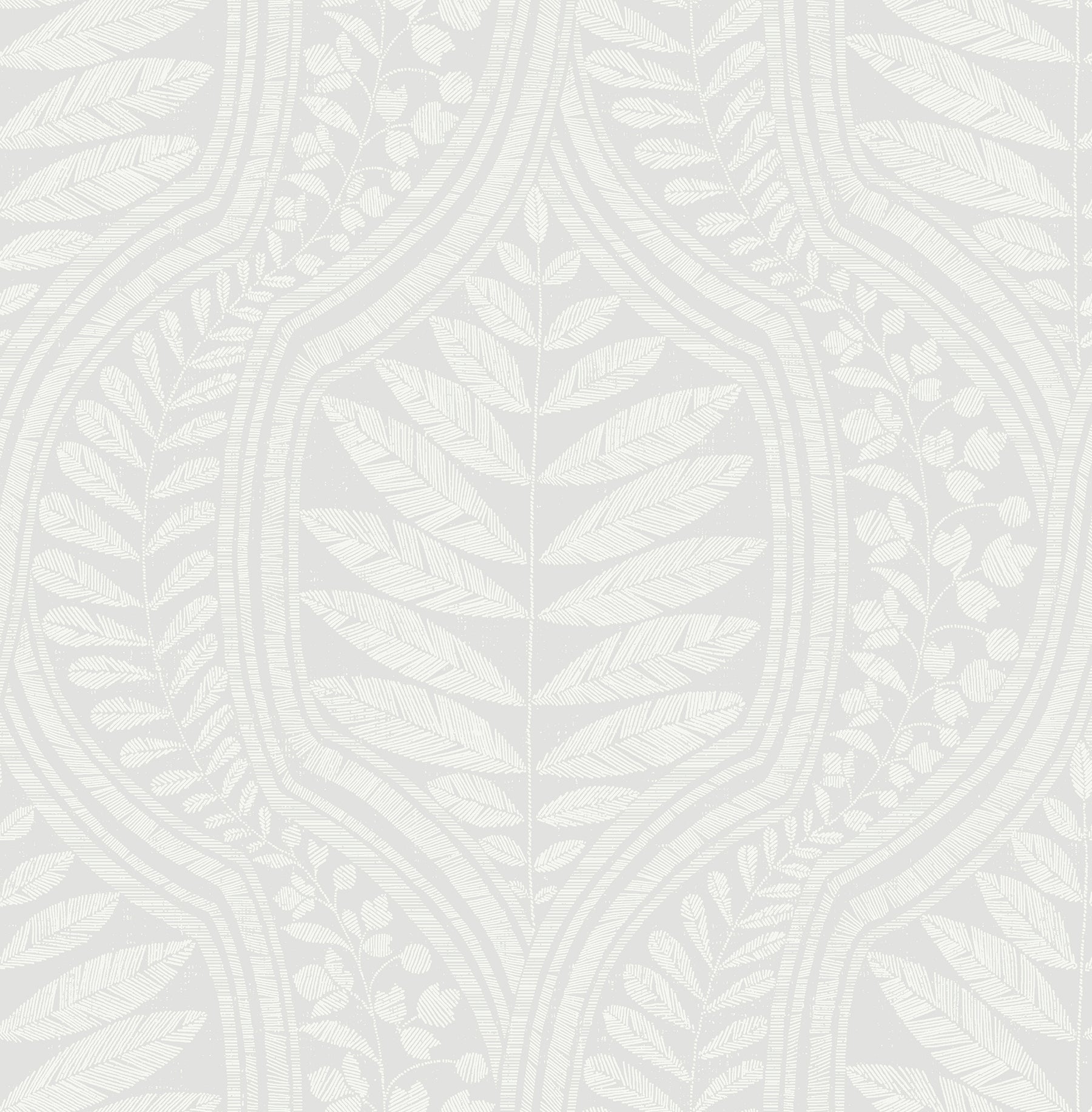 Picture of Grey Foliate Peel and Stick Wallpaper