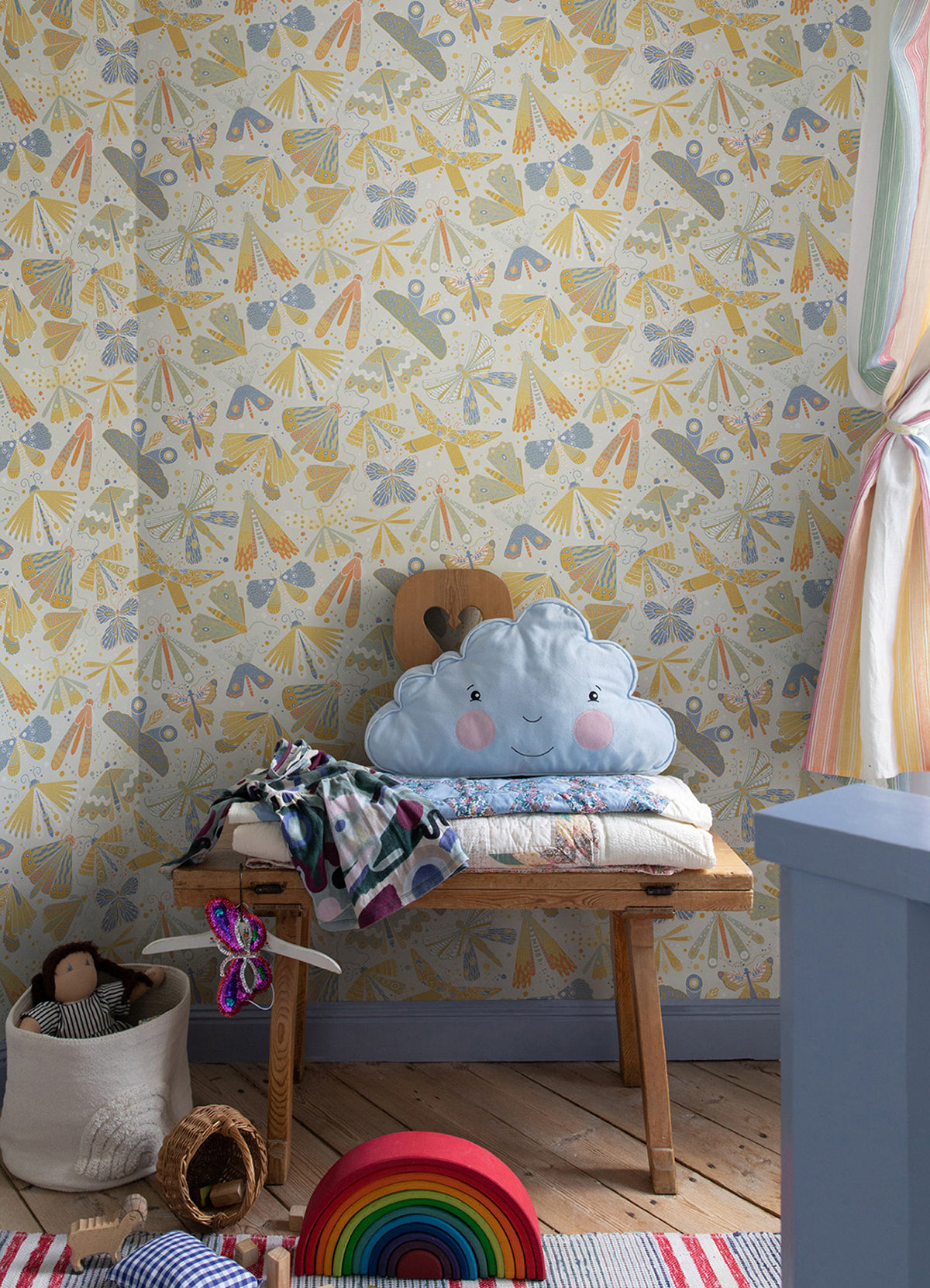 Flyga Gold Butterfly Bonanza Wallpaper  | Brewster Wallcovering - The WorkRm