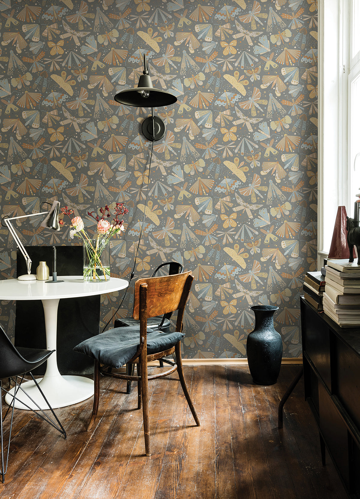 Flyga Apricot Butterfly Bonanza Wallpaper  | Brewster Wallcovering - The WorkRm