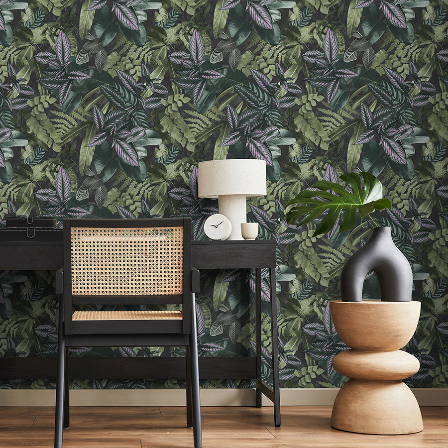 Green Living Wall Peel and Stick Wallpaper - Brewster Wallcovering