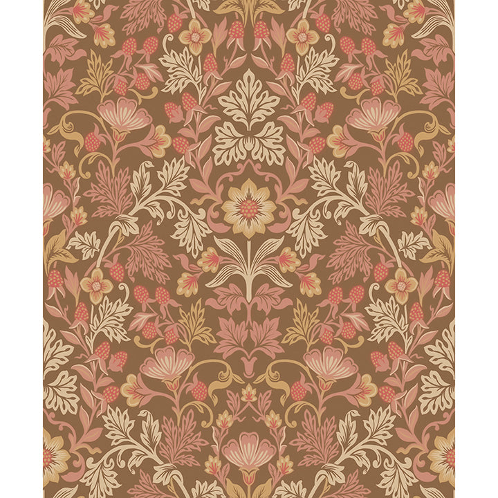 Picture of Lila Pink Strawberry Floral Wallpaper