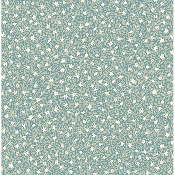 Picture of Marguerite Sea Green Floral Wallpaper