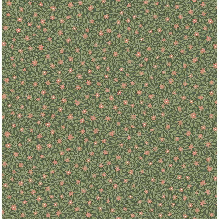 Picture of Marguerite Green Floral Wallpaper