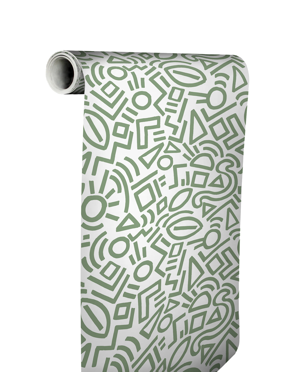 Sage Doodle Abstract Peel and Stick Wallpaper  | Brewster Wallcovering - The WorkRm